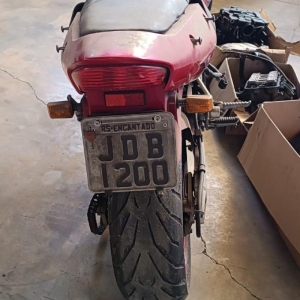 LOTE 004 - AVA/Kawasaki ZX 1200, placa JDB 1200, vermelha, ano/modelo 2001/2002