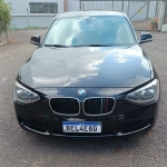 LOTE 002 - I/BMW 116I 1A11, placa BEL 4E80, preta, ano/modelo 2012