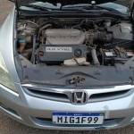 LOTE 002 - I/Honda Accord V6, placa MIG 1F99, prata, ano/modelo 2007