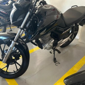 LOTE 002 - Honda/CG 160 FAN, placa JAW 7E12, preta, ano/modelo 2021/2022