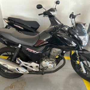 LOTE 002 - Honda/CG 160 FAN, placa JAW 7E12, preta, ano/modelo 2021/2022