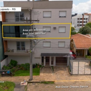 LOTE 004 - Apartamento n° 201, com a área útil de 94,0300m², localizado no Edifício Fabiana Cristina, sito à rua Oscar Chaves Garcia, n° 109, Centro, Lajeado/RS