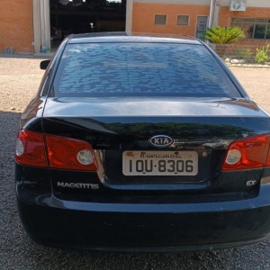LOTE 007 - I/Kia Magentis EX 2.0, placa IOU 8306, preto, ano/modelo 2007/2008
