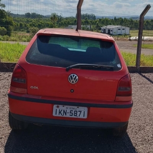 LOTE 012 - VW/Gol 16V Sport, placa IKN 5871, vermelho, ano/modelo 2002