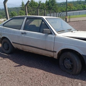 LOTE 018 - VW/Gol CL, placa ICL 3241, branco, ano/modelo 1988