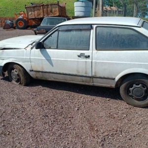 LOTE 018 - VW/Gol CL, placa ICL 3241, branco, ano/modelo 1988