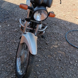 LOTE 019 - Honda/CG 150 Titan ES, placa INK 1172, prata, ano/modelo 2006/2007