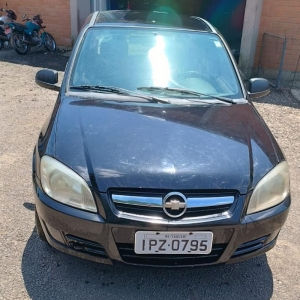 LOTE 022 - GM/Prisma JOY, placa IPZ 0795, preto, ano/modelo 2009/2010