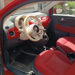 LOTE 004 - I/Fiat 500 CULT, placa ITW 9J51, vermelho, ano/modelo 2012/2013