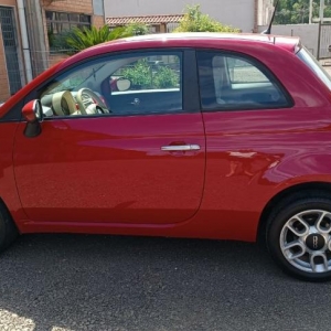 LOTE 004 - I/Fiat 500 CULT, placa ITW 9J51, vermelho, ano/modelo 2012/2013