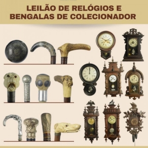 LOTE 0 - Leilão de relógios e bengalas de colecionador
