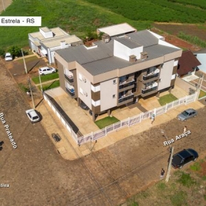 LOTE 001 - Apartamento nº 203 com área de 50,54m² + BOX nº 8 com área 14,68m², localizados na Rua Araçá, nº 717, bairro Pinheiros, Estrela/RS