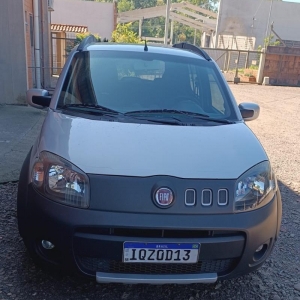LOTE 013 - Fiat/Uno Way 1.4, placa IQZ 0D13, prata, ano/modelo 2010/2011
