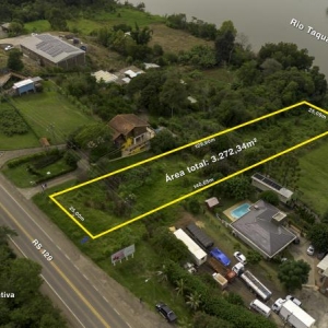 LOTE 001 - Área de 3.272,34m², sem benfeitorias, situada na Rodovia RS 129, bairro Santa Clara,  Encantado/RS