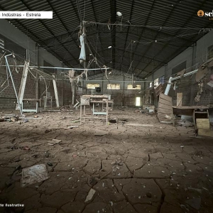 LOTE 001 - Área de 786,4550m², contendo um prédio industrial em alvenaria com uma área construída de 469,31m², localizado na Avenida Augusto Markus, n° 1393, bairro das Indústrias, Estrela/RS