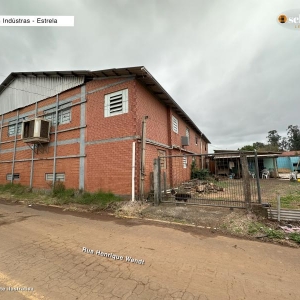 LOTE 001 - Área de 786,4550m², contendo um prédio industrial em alvenaria com uma área construída de 469,31m², localizado na Avenida Augusto Markus, n° 1393, bairro das Indústrias, Estrela/RS