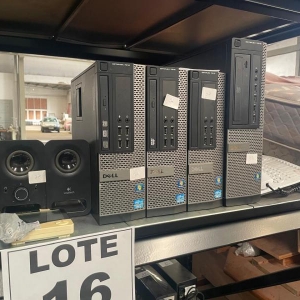 LOTE 016 - 04 Computadores Dell Optiplex 7010 Core I5, teclados e mouses