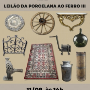 LOTE 0 - LEILÃO DA PORCELANA AO FERRO III