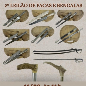 LOTE 0 - 2º LEILÃO DE FACAS E BENGALAS