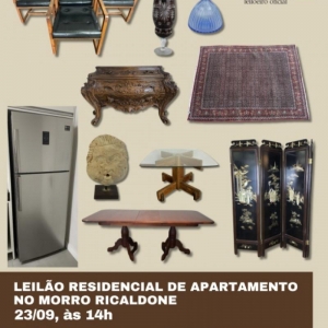 LOTE 0 - LEILÃO RESIDENCIAL DE APARTAMENTO NO MORRO RICALDONE