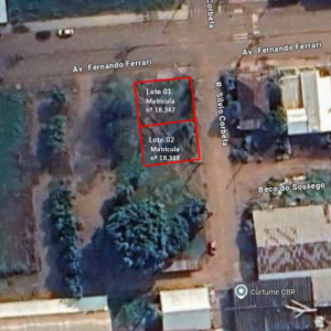 LOTE 001 - Área de 393,75m², sem benfeitorias, situado na Av. Fernando Ferrari, esquina com a Rua Sílvio Corbetta, lote nº 01, bairro Centro, Muçum/RS - matrícula n° 18.347