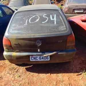 LOTE 010 - VW/GOL  MI,  Placa:  CNC6406,  Ano/modelo:  1998/1998,  Cor:  PRETA,  Chassi:   9BWZZZ373WP572454,  RENAVAM: 00702426512