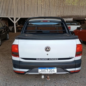 LOTE 003 - VW/Saveiro CD Cross MA, placa JAG 7J04, branca, ano/modelo 2020/2021