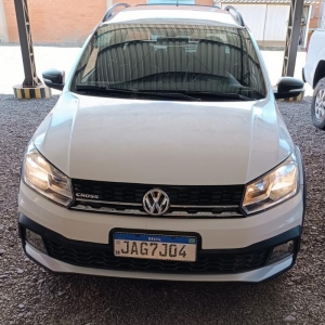 LOTE 003 - VW/Saveiro CD Cross MA, placa JAG 7J04, branca, ano/modelo 2020/2021