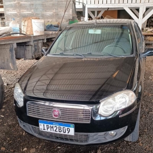 LOTE 004 - I/Fiat Siena ELX Flex, placa IPM 2B09, preto, ano/modelo 2008/2009