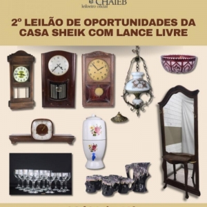 LOTE 0 - 2º LEILÃO DE OPORTUNIDADES DA CASA SHEIK COM LANCE LIVRE