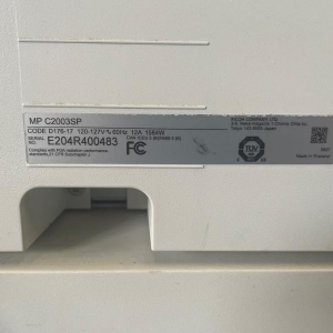 LOTE 002 - Uma impressora multifuncional Laser Super A3, marca RICOH MP C2003