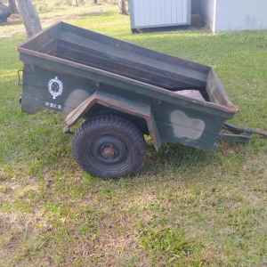 LOTE 030 - Reboque 1/4 Ton, 02 Rodas, Marca: Bernard Krone, Ano 1987