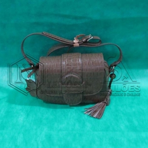 LOTE 005 - 05 (cinco) bolsas em couro