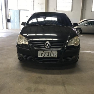 LOTE 02 - VW/POLO SEDAN 1.6, cor preta, ano/modelo 2008/2009