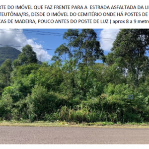 LOTE 004 - Fração de terras com 40.000,00m², dentro de uma área maior de 84.023,14m², localizada na Linha Harmonia, Teutônia/RS.