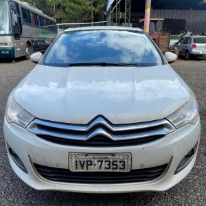 LOTE 006 - I/Citroen C4L A THP EXCL, branco, ano/modelo 2014.