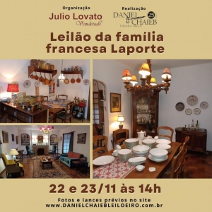 LOTE 1 - Leilão 28182 - LEILÃO DA FAMÍLIA FRANCESA LAPORTE