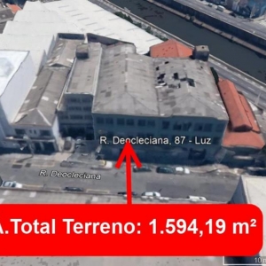 LOTE 01 -  IMÓVEL: Um prédio de três pavimentos, com a área construída de 3.386,54m²., e seu respectivo terreno