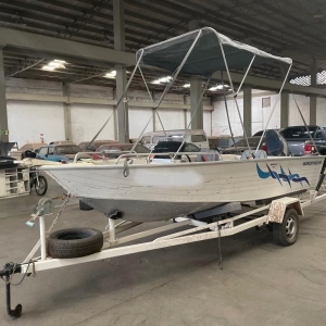 LOTE 001 - Lancha – Motorboat, Motor, potência(HP): 60,00, nome de fabricação: Yamaha