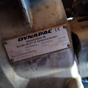 LOTE 02 - Compactador Dynapac LT7000 de 2004 funcionando