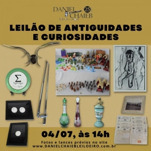 LOTE 1 - Leilão 35850 - LEILÃO DE ANTIGUIDADES E CURIOSIDADES