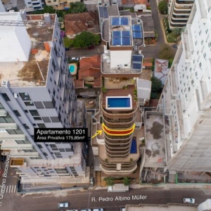 LOTE 002 - Apartamento n° 1201, com área real privativa de 175,85m² + Box n° 008 + Box n° 0010, no CONDOMÍNIO COMERCIAL E RESIDENCIAL FRATELO, situado na Rua Pedro Albino Müller, n° 216, bairro Americano,  Lajeado/RS