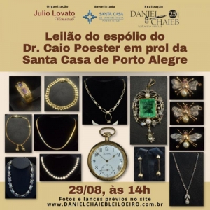 LOTE 1 - 37004 Leilão do espólio do Dr. Caio Poester em prol da Santa Casa de Porto Alegre