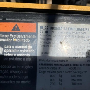 LOTE 013 - EMPILHADEIRA HYSTER H 55 XM, frota EMP-0127