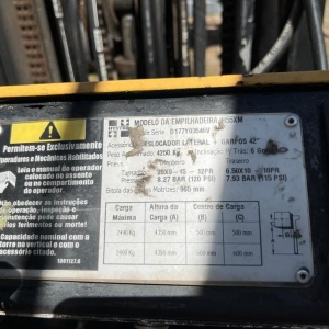 LOTE 016 - EMPILHADEIRA HYSTER H 55 XM, frota EMP-0061