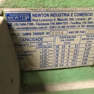 LOTE 040 - Guilhotina Newton GMN 2005-F 2014.