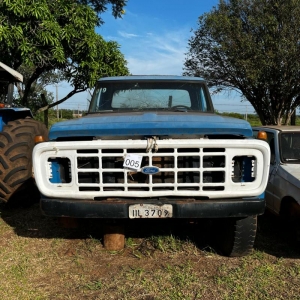 LOTE 005 - Caminhão Ford F-14.000, Ano fabricação 1989, placa IIL3709. Avaliado em R$ 2.000,00.