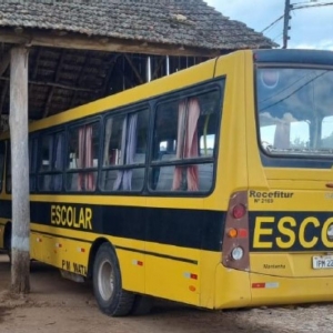 LOTE 007 - Um Ônibus Escolar VW Induscar, 2008/2009