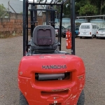LOTE 003 - Empilhadeira marca HANGCHA, diesel, modelo CPCD25-AG2, torre de três metros duplex, garfos de 1.070mm, pneumática, série G5BAN2998