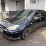 LOTE 009 - FORD FOCUS 1.6 Flex HA, chassis nº 8AFPZZFHA9J211592, ano/modelo 2008/2008, na cor preta,  placas AQV-7434, Chassi: 8AFPZZFHA9J211592, RENAVAM: 00118040570.
